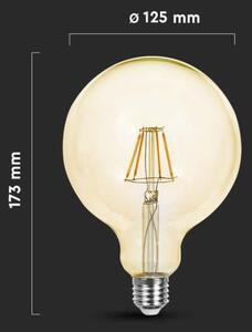 LED Žiarovka FILAMENT G125 E27/6W/230V 2200K