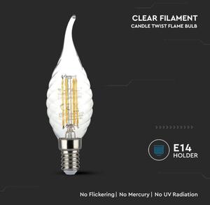 LED Žiarovka FILAMENT E14/4W/230V 3000K