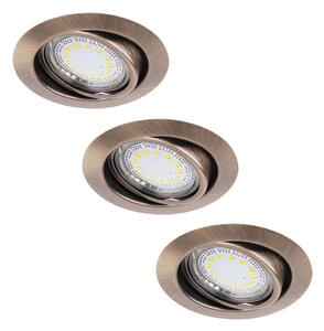 Rabalux 1051 - SADA 3xLED Podhľadové svietidlo LITE 3xGU10-LED/3W/230V