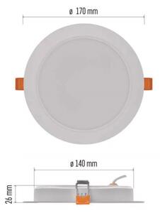 LED Podhľadové svietidlo LED/18W/230V pr. 17 cm biela