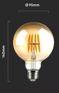 LED Žiarovka FILAMENT G95 E27/8W/230V 2200K