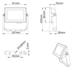 Philips - LED Vonkajší reflektor PROJECTLINE LED/10W/230V IP65 4000K