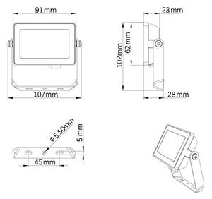 Philips - LED Vonkajší reflektor PROJECTLINE LED/10W/230V IP65 3000K