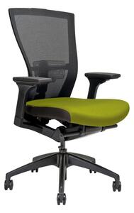 Kancelárska stolička na kolieskach Office More MERENS BP – s podrúčkami a bez opierky hlavy Zelená BI 203