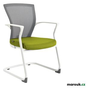 Rokovací kancelárska stolička Office More MERENS WHITE MEETING — viac farieb Zelená BI 203