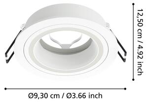Eglo 900816 - Podhľadové svietidlo CAROSSO 1xGU10/35W/230V biela