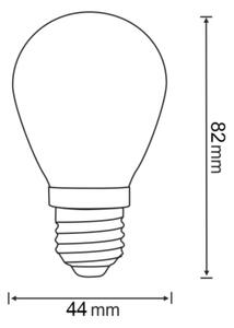 SADA 2x LED Žiarovka PARTY E27/0,3W/36V žltá