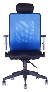 Kancelárska stolička na kolieskach Office Pro CALYPSO XL SP4 – s podrúčkami a podhlavníkom Svetlosivá 12A11