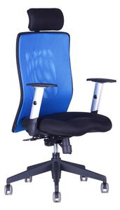 Kancelárska stolička na kolieskach Office Pro CALYPSO XL SP1 - s podrúčkami a podhlavníkom Modrá 14A11