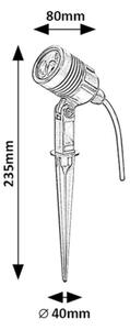 Rabalux 7060 - LED Vonkajšia lampa TURDA LED/3W/230V IP65