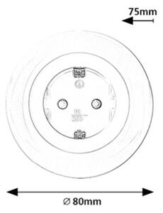 Rabalux 76011 - LED RGB Zásuvka s osvetlením ABEL LED/0,54W/230V 3000K