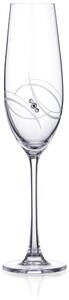 Diamante poháre na šampanské Atlantis s kryštály Swarovski 260 ml 6KS