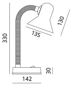 Stolná lampa SMIESZEK 1xE27/40W/230V čierna