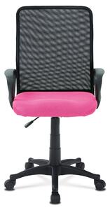 Kancelárska stolička na kolieskach PIX – čierna/ružová