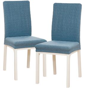 4Home Napínací poťah na stoličku Magic clean modrá, 45 - 50 cm, sada 2 ks
