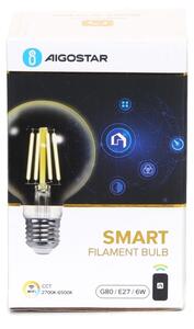 LED Stmievateľná žiarovka FILAMENT G80 E27/6W/230V 2700-6500K Wi-Fi - Aigostar