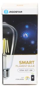 LED Stmievateľná žiarovka FILAMENT ST64 E27/6W/230V 2700-6500K Wi-Fi - Aigostar