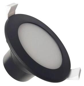 LED Kúpeľňové podhľadové svietidlo LED/7W/230V 4000K čierna IP44