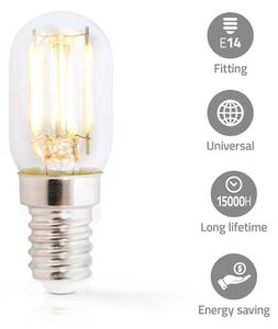 Nedis LBCRFE14T22 - LED Žiarovka do chladničky T22 E14/1,5W/230V 1800K