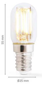 Nedis LBCRFE14T22 - LED Žiarovka do chladničky T22 E14/1,5W/230V 1800K
