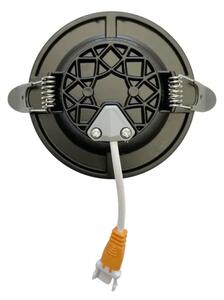 LED Podhľadové svietidlo LED/7,5W/230V 4000K čierna/strieborná