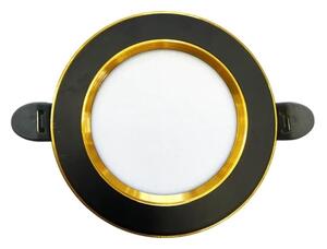 LED Podhľadové svietidlo LED/7,5W/230V 4000K čierna/zlatá