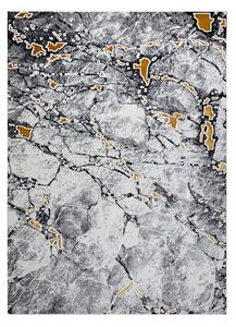 Dywany Łuszczów Kusový koberec Gloss 528A 58 3D mramor ivory/black - 80x150 cm