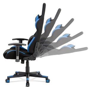 Herná stolička na kolieskach ERACER F02 – čierna/modrá