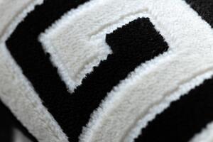 Dywany Łuszczów Kusový koberec Gloss 6776 85 greek black/ivory - 200x290 cm