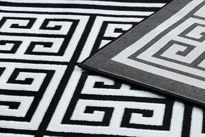 Dywany Łuszczów Kusový koberec Gloss 6776 85 greek black/ivory - 200x290 cm
