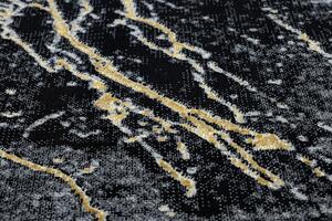 Dywany Łuszczów AKCIA: 140x190 cm Kusový koberec Gloss 529A 82 3D mramor black/grey - 140x190 cm