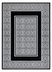Dywany Łuszczów AKCIA: 140x190 cm Kusový koberec Gloss 6776 85 greek black/ivory - 140x190 cm