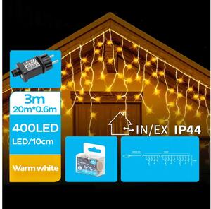BRILAGI - LED vonkajšia reťaz 400xLED/8 režimov 23x0,6m IP44 teplá biela