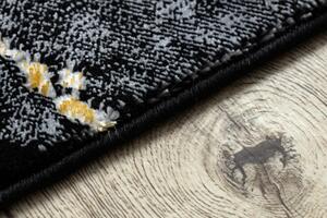 Dywany Łuszczów Kusový koberec Gloss 529A 82 3D mramor black/grey - 140x190 cm