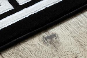 Dywany Łuszczów Kusový koberec Gloss 6776 85 greek black/ivory - 80x150 cm