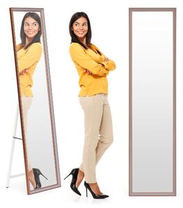 Veľké stojace zrkadlo 148 cm s hliníkovým rámom, rozťahovacie, ModernHome