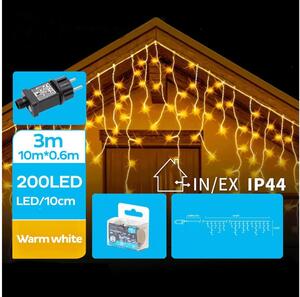 BRILAGI - LED vonkajšia reťaz 200xLED/8 funkcií 13x0,6 m IP44 teplá biela