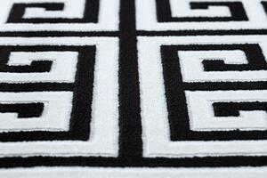 Dywany Łuszczów Kusový koberec Gloss 6776 85 greek black/ivory - 140x190 cm