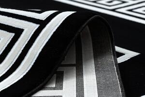 Dywany Łuszczów AKCIA: 140x190 cm Kusový koberec Gloss 6776 85 greek black/ivory - 140x190 cm