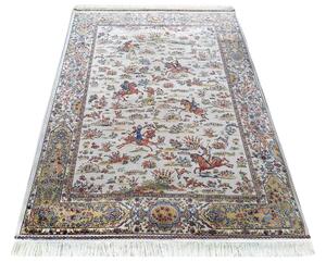 DY Hodvábny exkluzívny koberec Qum Silk 10 - krémová Rozmer: 160x230 cm