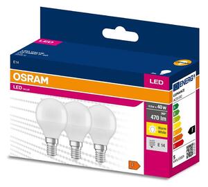 SADA 3x LED Žiarovka P45 E14/4,9W/230V 3000K - Osram