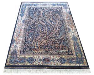 DY Hodvábny exkluzívny koberec Qum Silk 11 - modrá Rozmer: 200x300 cm