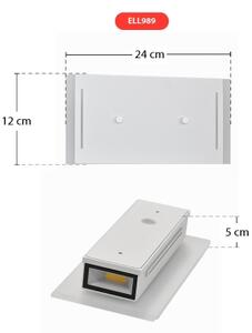 Telefunken 307706TF - LED Vonkajšie nástenné svietidlo 2xLED/3W/230V IP44 biela