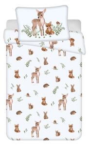JERRY FABRICS Obliečky do postieľky Lesné zvieratká Bavlna, 100/135, 40/60 cm