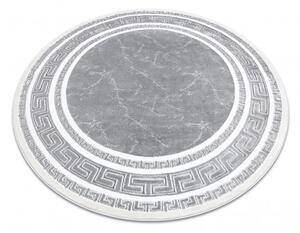Dywany Łuszczów Kusový koberec Gloss 2813 27 greek grey kruh - 200x200 (priemer) kruh cm