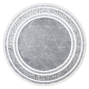 Dywany Łuszczów Kusový koberec Gloss 2813 27 greek grey kruh - 120x120 (priemer) kruh cm