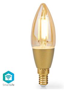 Nedis WIFILRF10C37 - LED Stmievateľná žiarovka E14/4,9W/230V 1800-3000K Wi-Fi Tuya