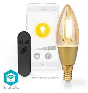 Nedis WIFILRF10C37 - LED Stmievateľná žiarovka E14/4,9W/230V 1800-3000K Wi-Fi Tuya
