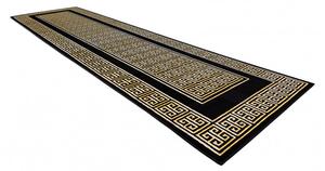 Dywany Łuszczów Behúň Gloss 6776 86 greek black/gold - 70x200 cm