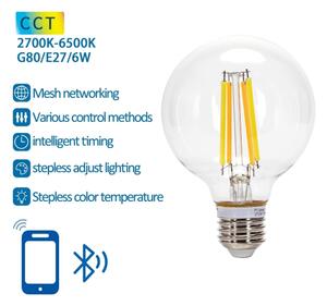 LED Žiarovka FILAMENT G80 E27/6W/230V 2700-6500K - Aigostar